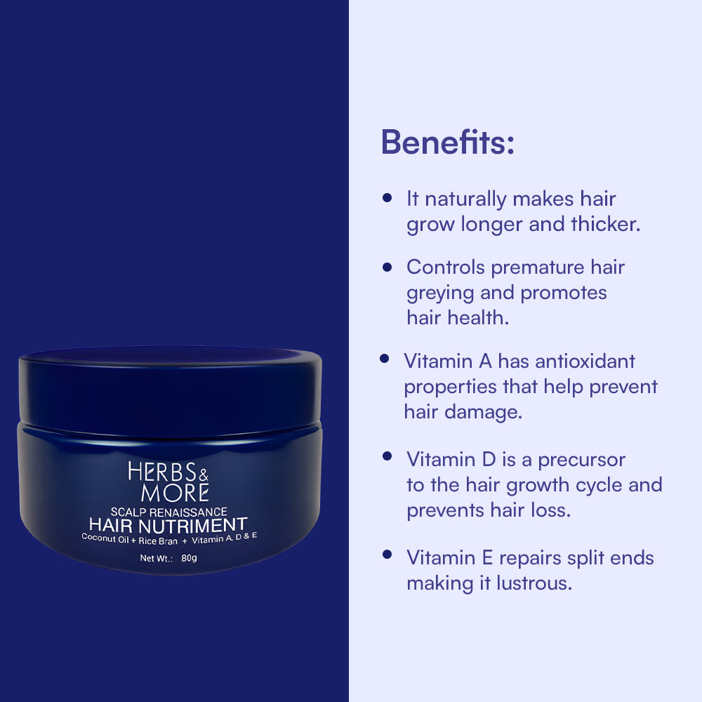 Herbs & More Scalp Renaissance Hair Nutriment - 80g | Nourishing Scalp Treatment | Promotes Hair Growth & Strengthens Roots