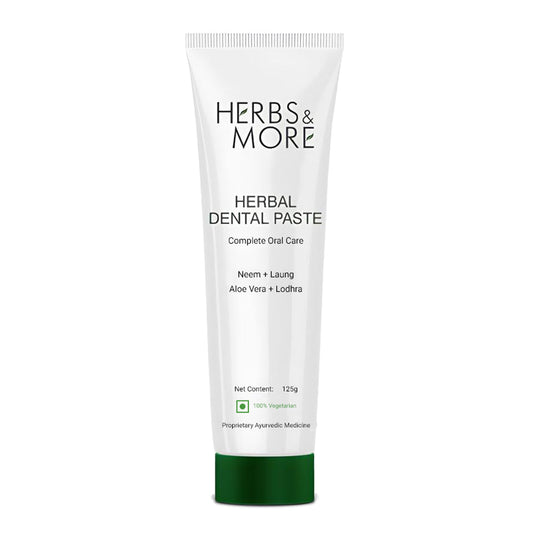 Herbs & More Herbal Dental Paste Pack of 2 (125g Each) | Natural Toothpaste for Fresh Breath, Healthy Gums, & Strong Teeth
