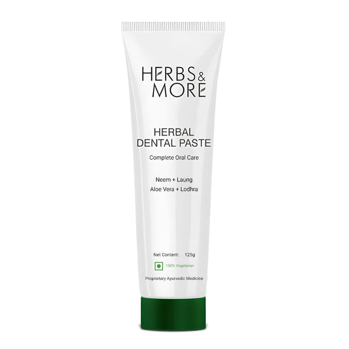 Herbs & More Herbal Dental Paste Pack of 2 (125g Each) | Natural Toothpaste for Fresh Breath, Healthy Gums, & Strong Teeth