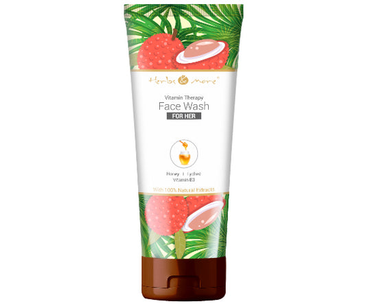 Vitamin Therapy Face Wash Her with Vitamin B3 Vitamin E Honey Lychee Wheat Protein Neem Tulsi